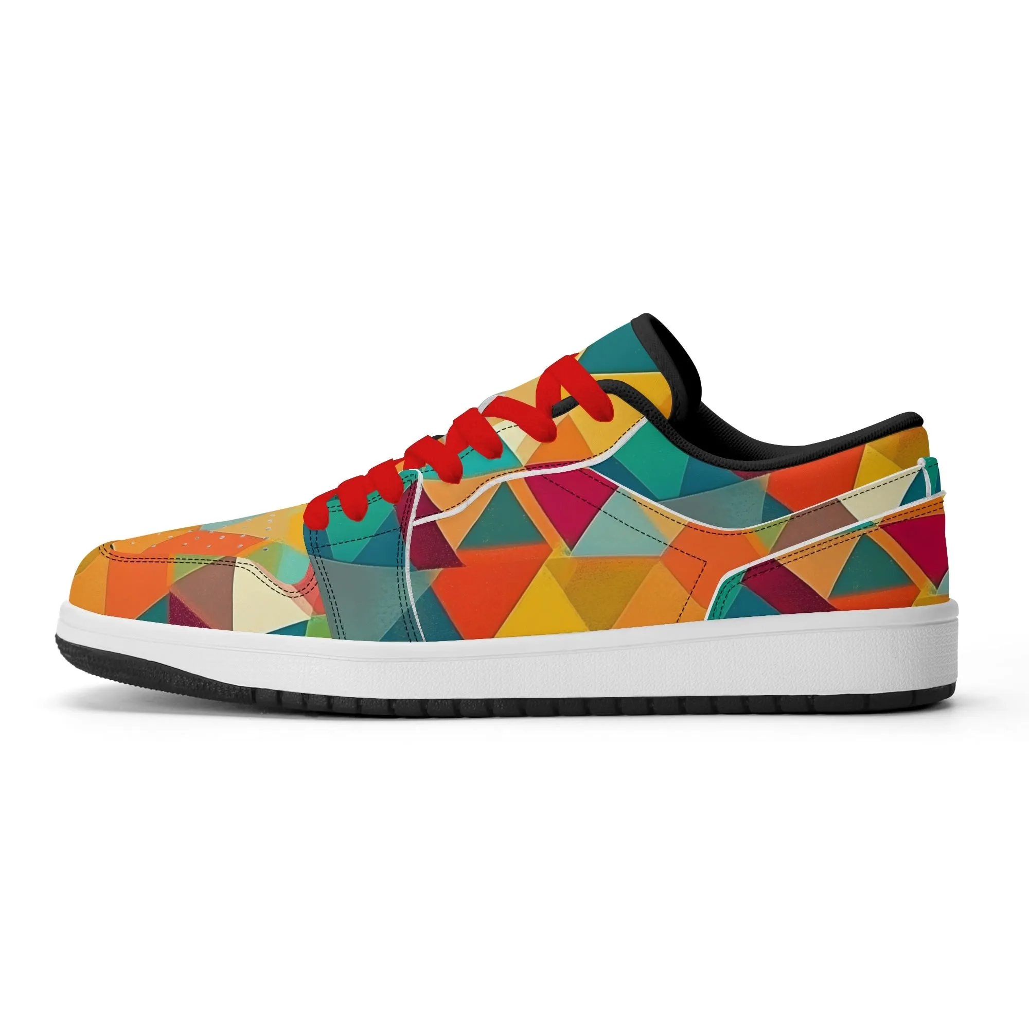 Triangle v5 Low Top Leder Sneaker für Damen