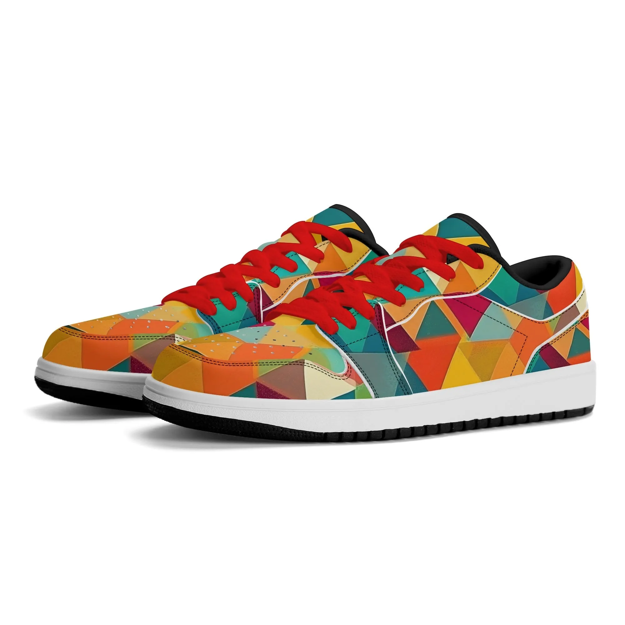 Triangle v5 Low Top Leder Sneaker für Damen