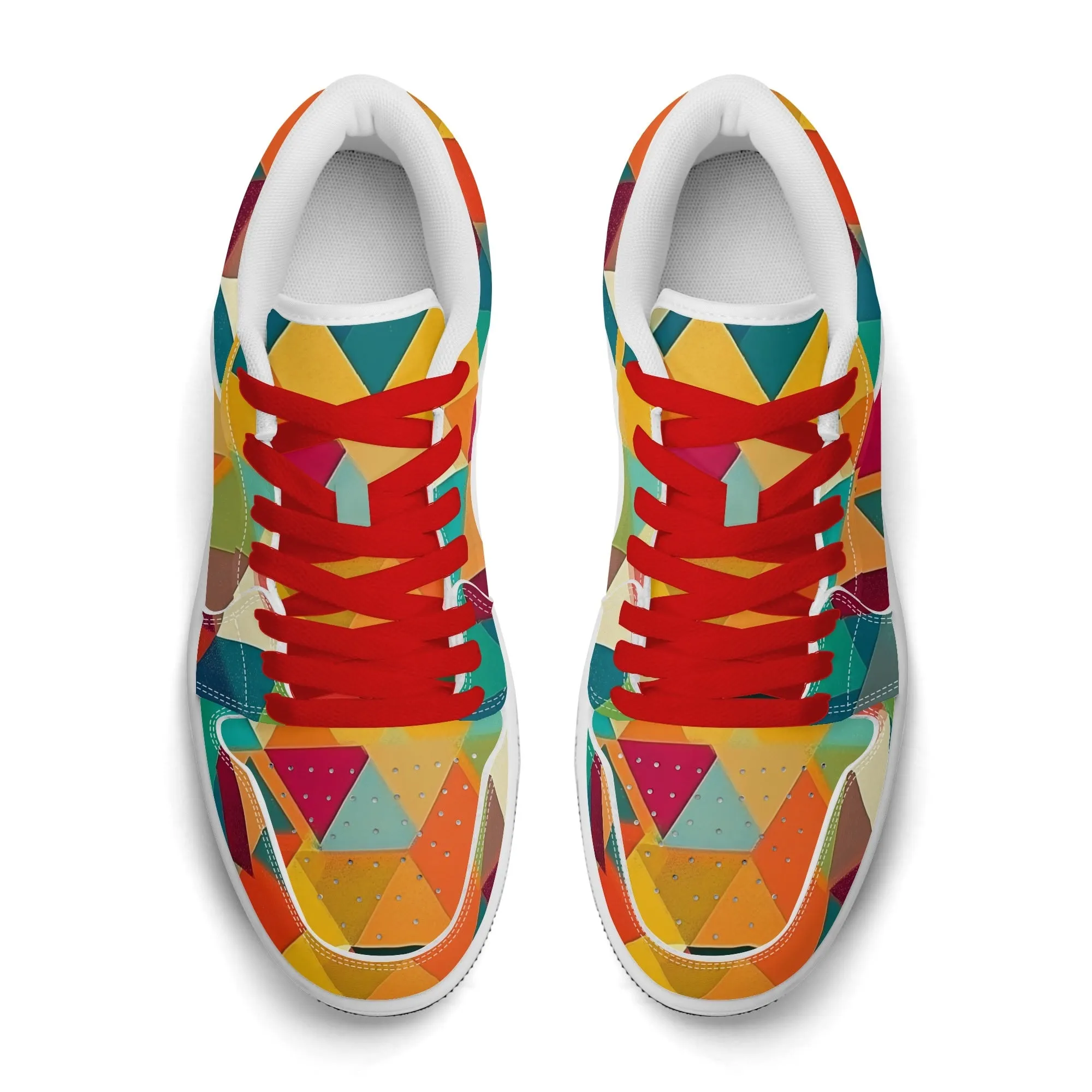 Triangle v5 Low Top Leder Sneaker für Damen