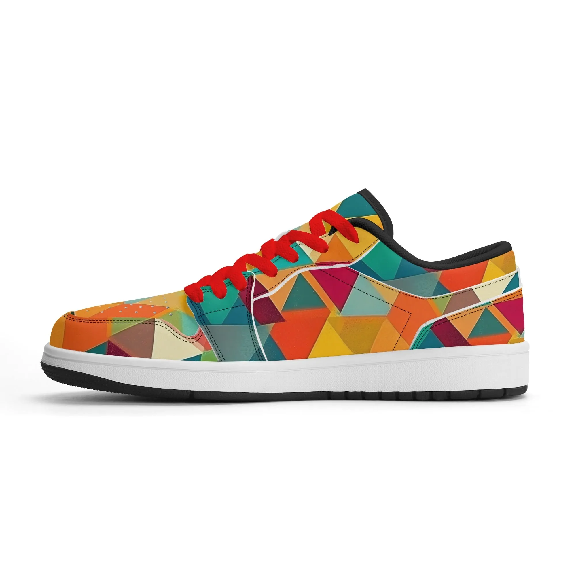 Triangle v5 Low Top Leder Sneaker für Damen