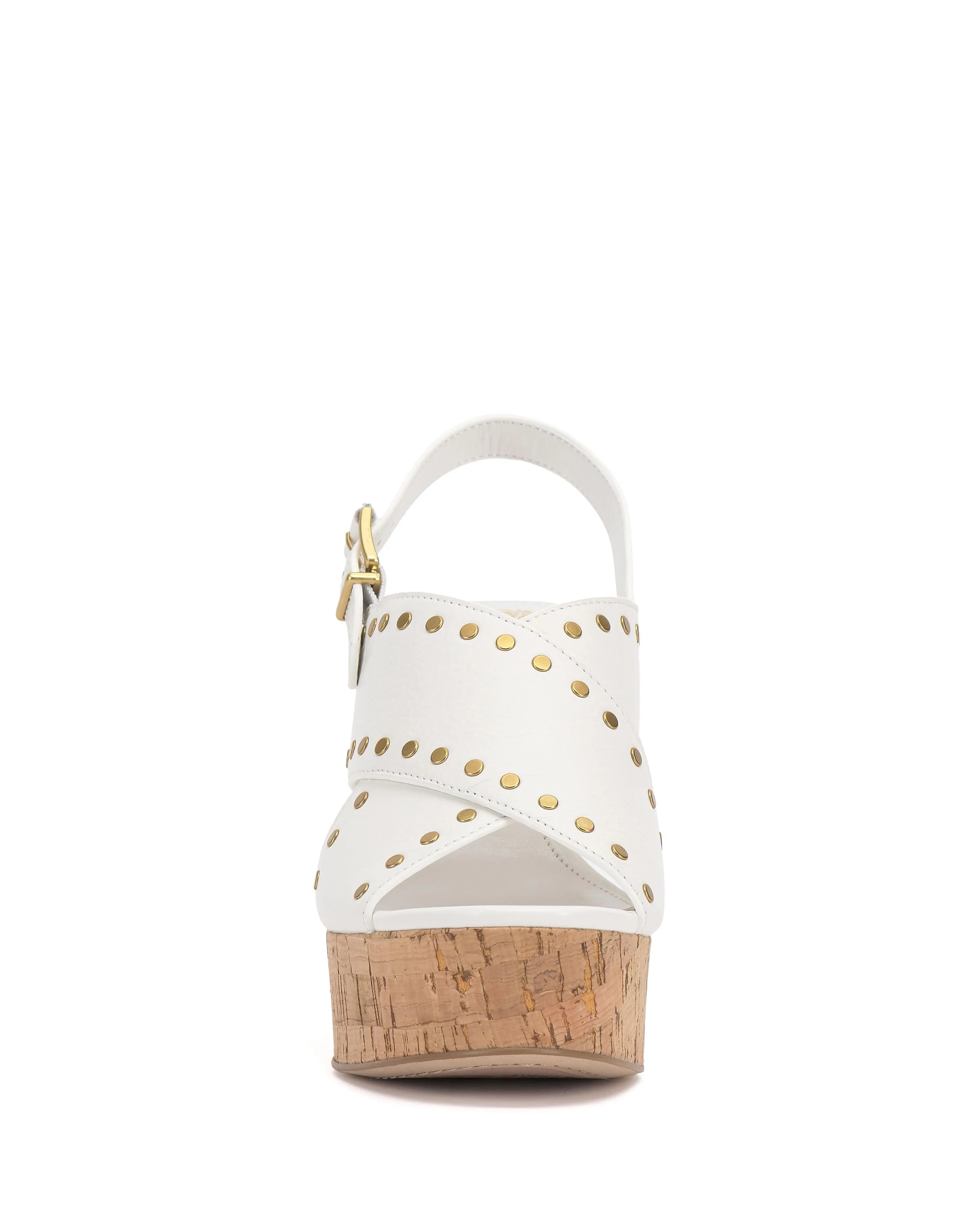 Vince Camuto Women's Ellna-S Bianco/Soft Grain Nappa M