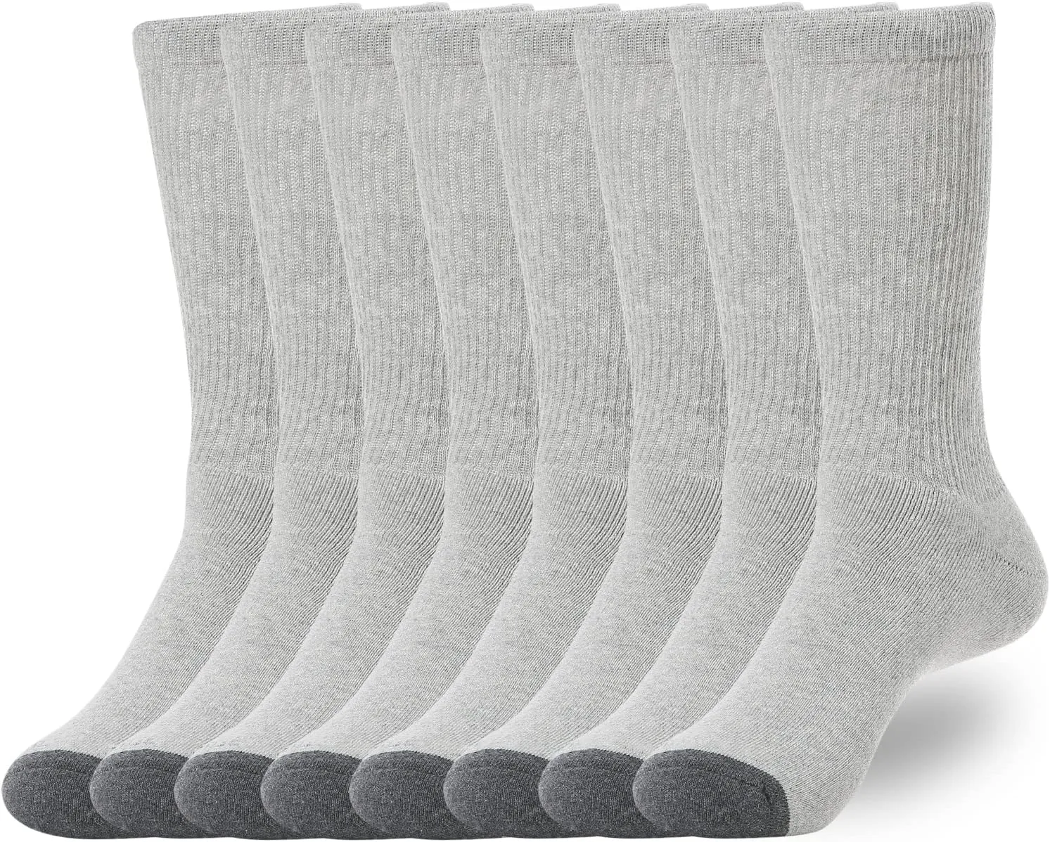 WANDER Women's Athletic Crew Socks 8 Pairs Cushion Running Socks for Women Sport Wicking Cotton Socks 7-10/10-14