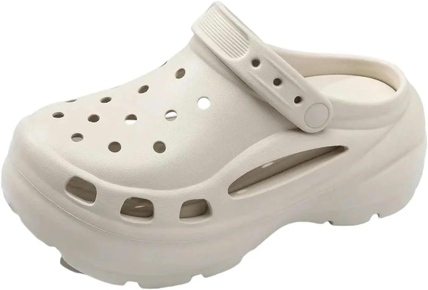 Women's Mule Sandals Women's Summer Outdoor Thick Sole Soft Hole Shoes