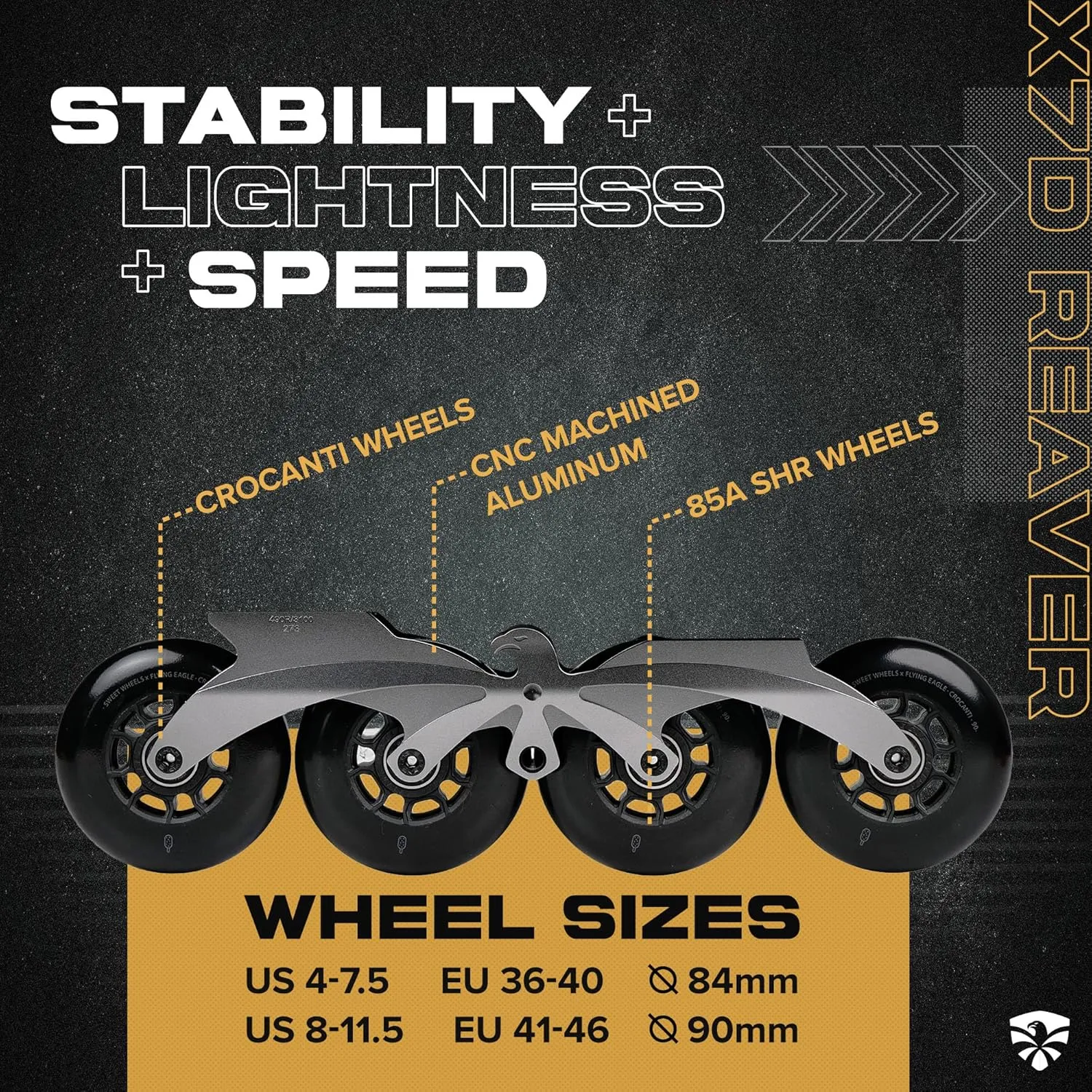 X7D Reaver Skates - Black