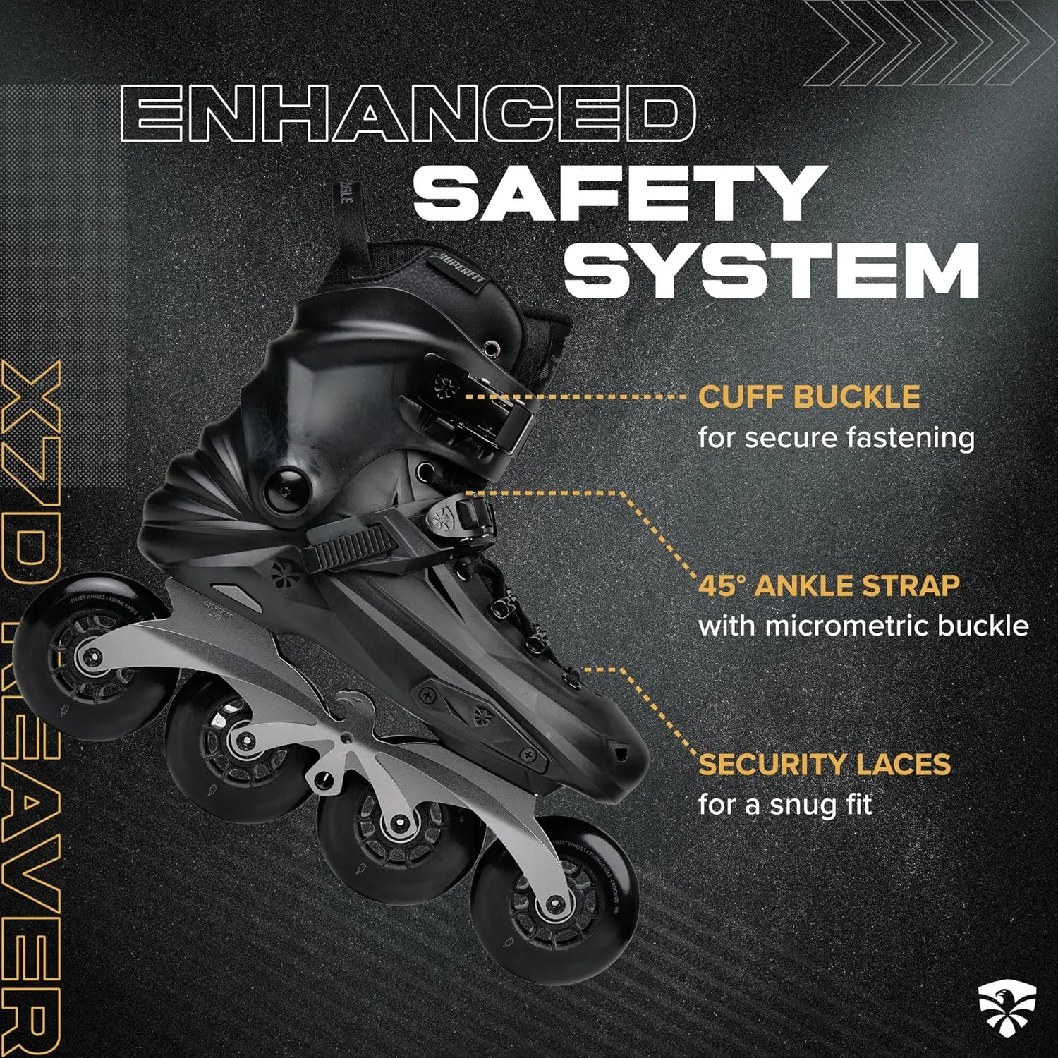 X7D Reaver Skates - Black